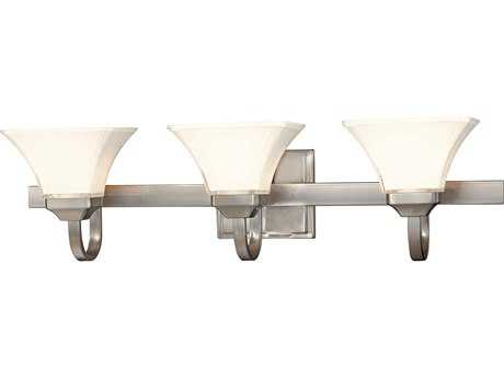 Minka Lavery Agilis 32" Wide Brushed Nickel Glass Vanity Light