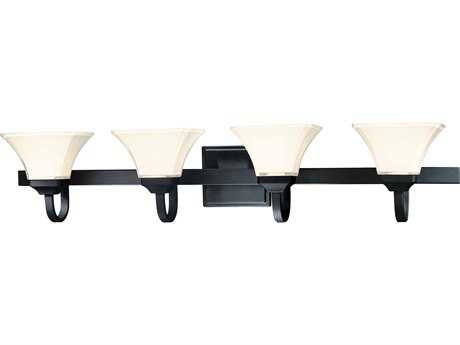 Minka Lavery Agilis Black Glass Vanity Light