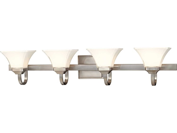 Minka Lavery Agilis Brushed Nickel Glass Vanity Light
