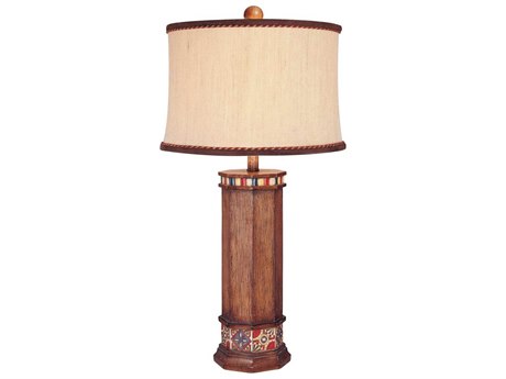 Minka Lavery Ambience Brown Wood Look Buffet Lamp