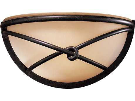 Minka Lavery Aspen Ii 1-Light Bronze Glass Wall Sconce