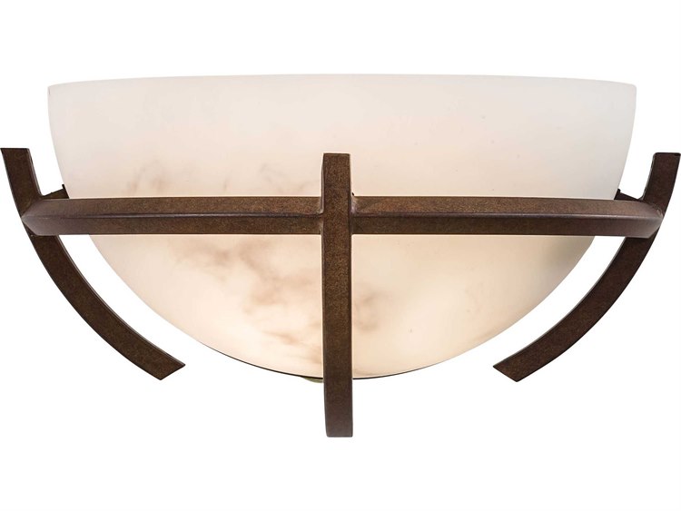 Minka Lavery Calavera Nutmeg Brown Glass Wall Sconce