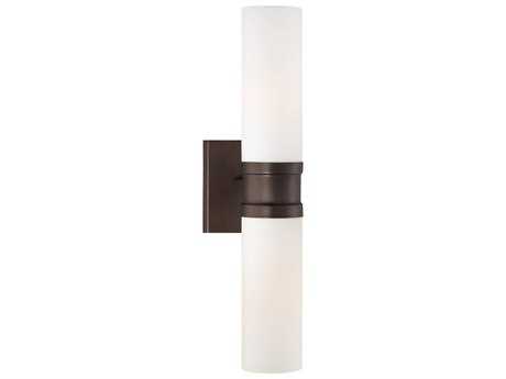 Minka Lavery Compositions Copper Bronze Patina Glass Wall Sconce