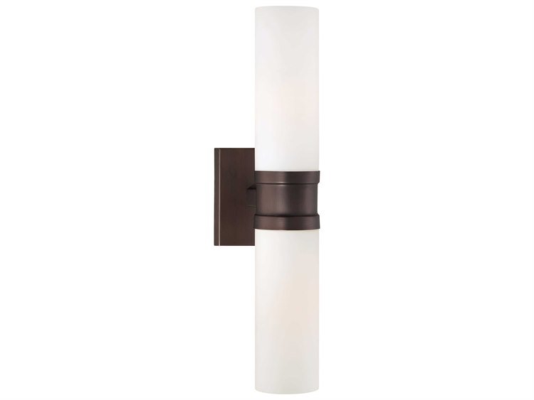 Minka Lavery Compositions Copper Bronze Patina Glass Wall Sconce