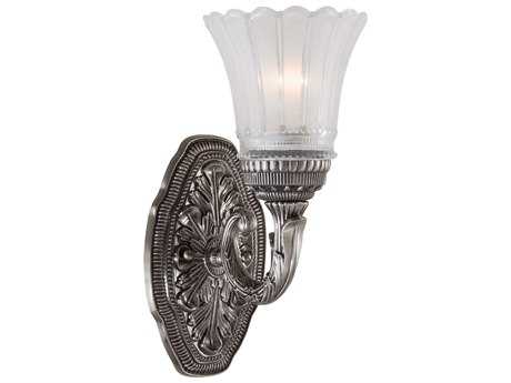 Minka Lavery Europa Brushed Nickel Glass Wall Sconce