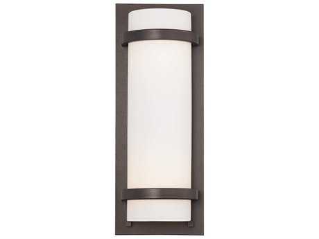 Minka Lavery Fieldale Lodge 2-Light Smoked Iron Black Glass Wall Sconce