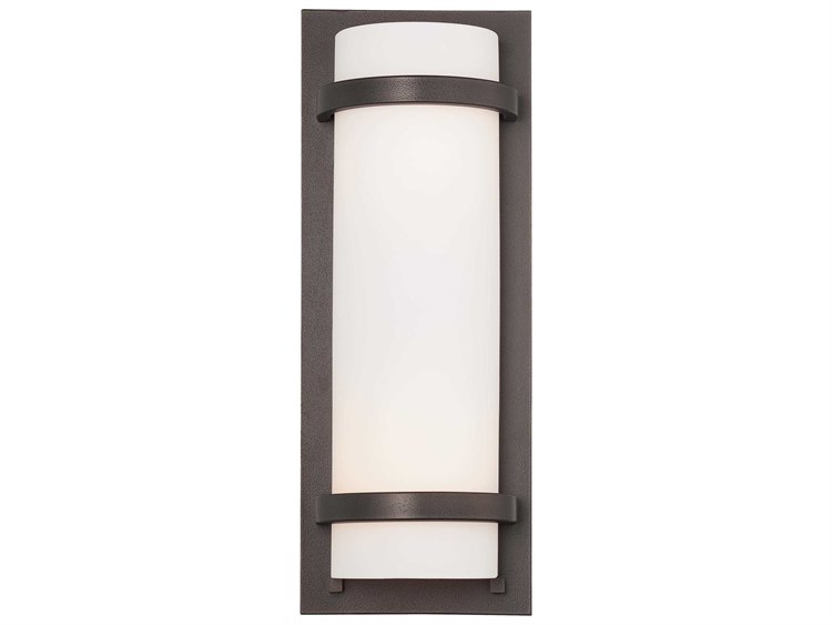 Minka Lavery Fieldale Lodge 2-Light Smoked Iron Black Glass Wall Sconce