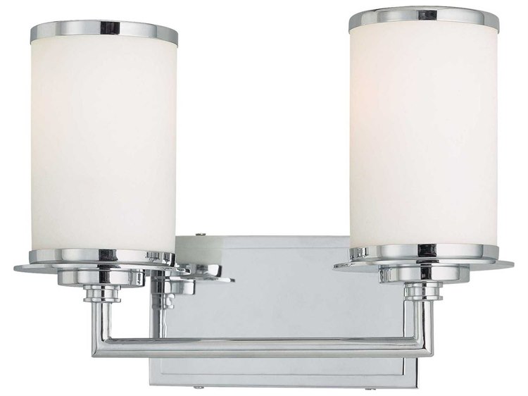 Minka Lavery Glass Note Chrome Vanity Light