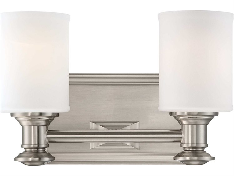 Minka Lavery Harbour Point Brushed Nickel Glass LED Vanity Light