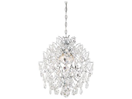 Minka Lavery Isabella Crown 4-Light Chrome Crystal Geometric Pendant