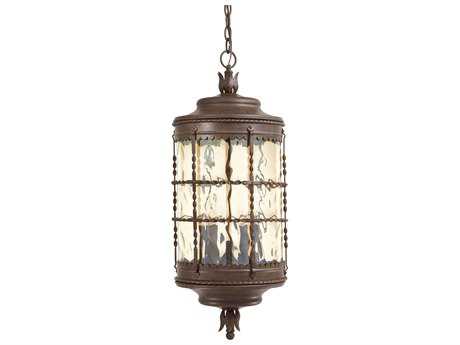 Minka Lavery Mallorca Spanish Iron Glass Outdoor Ceiling Light | MGO8889A39