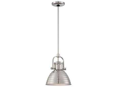 Minka Lavery 1-Light Polished Nickel Bowl Linear Mini Pendant