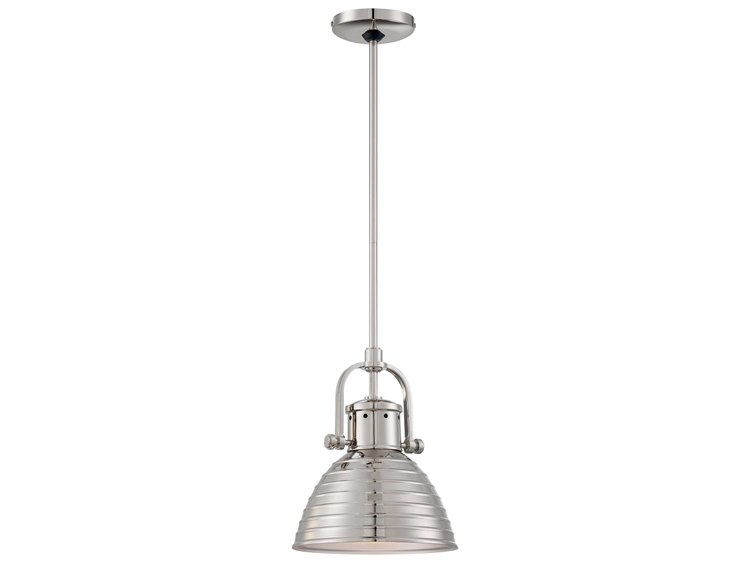 Minka Lavery 1-Light Polished Nickel Bowl Linear Mini Pendant