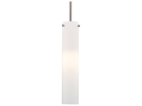 Minka Lavery 1-Light Brushed Nickel Glass Cylinder Linear Mini Pendant