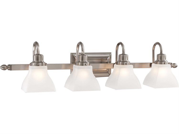 Minka Lavery Mission Ridge Brushed Nickel Glass Vanity Light