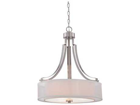 Minka Lavery Parsons Studio 3-Light Brushed Nickel Drum Pendant