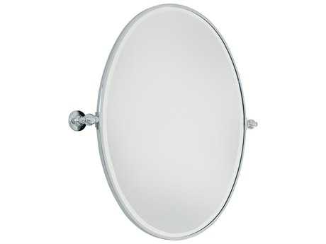 Minka Lavery Pivoting Chrome Oval Wall Mirror