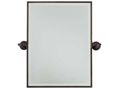 Minka Lavery Pivoting Dark Brushed Bronze Plated Wall Mirror