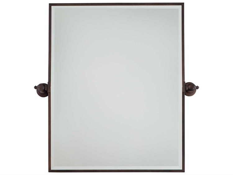 Minka Lavery Pivoting Dark Brushed Bronze Plated Wall Mirror