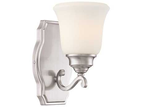 Minka Lavery Savannah Row Brushed Nickel Glass Wall Sconce