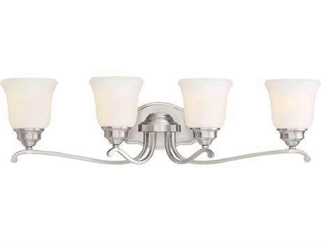 Minka Lavery Savannah Row Brushed Nickel Glass Vanity Light