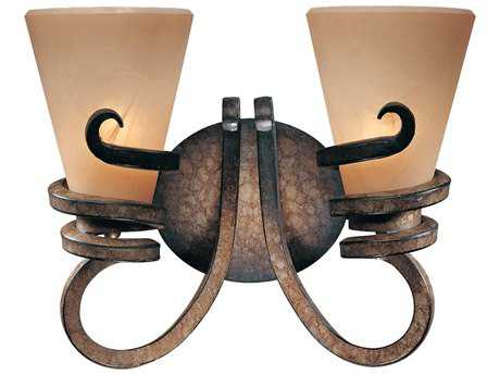 Minka Lavery Tofino 14" Wide Bronze Glass Vanity Light