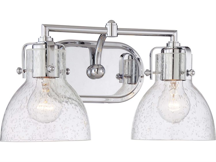 Minka Lavery Chrome Glass Vanity Light