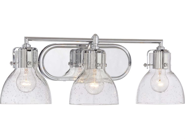 Minka Lavery Chrome Glass Vanity Light