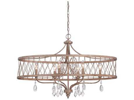 Minka Lavery West Liberty 6-Light Olympus Gold Crystal Island Pendant