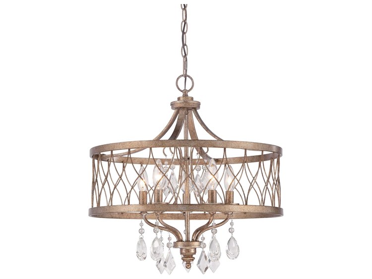 Minka Lavery West Liberty 5-Light Olympus Gold Crystal Candelabra Chandelier