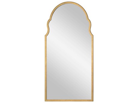 Mirror Home Bunny Williams Distressed Gold Leaf Wall Mirror