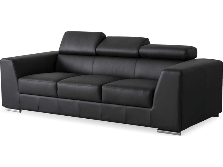 Mobital Icon Black Premium Leather Sofa