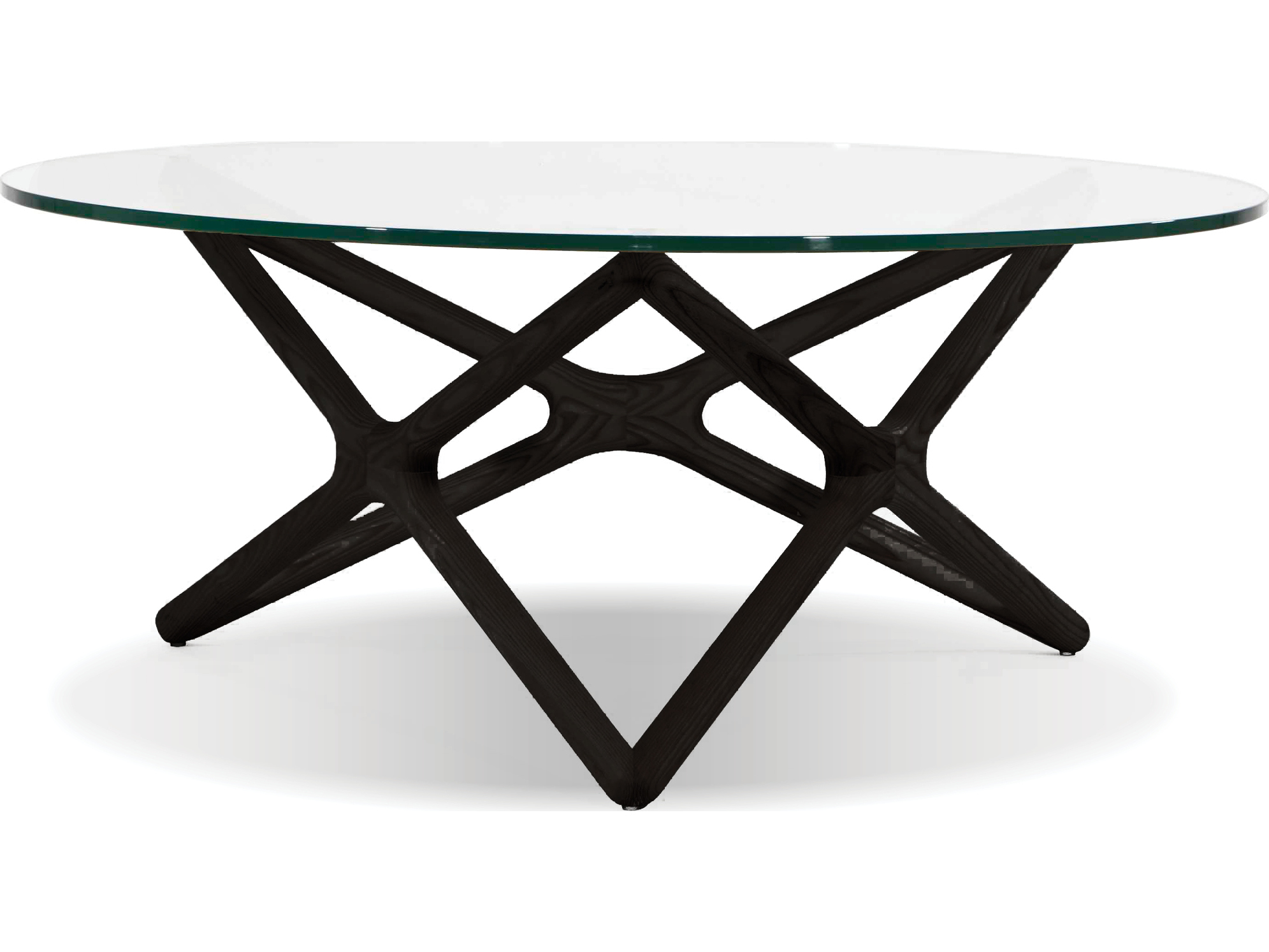 Mobital Quasar Tempered Gl Black Crown Cut Beech 39 Wide Round Coffee Table Mobital Quasar Tempered Gl Black Crown Cut Beech 39 Wide Round Coffee Table