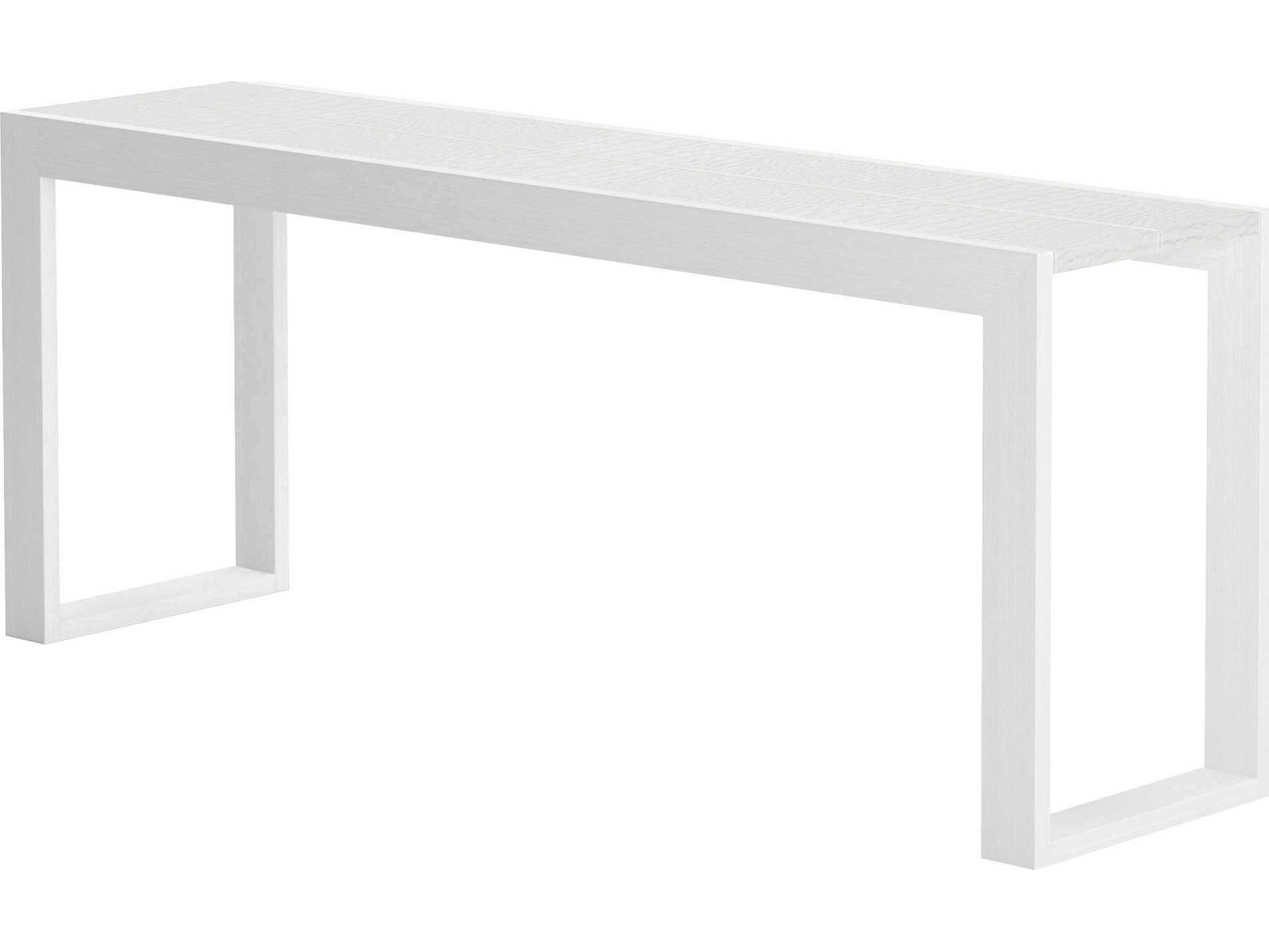 Modloft Hanover White Crocco Reclaimed Leather 79'' Wide ...