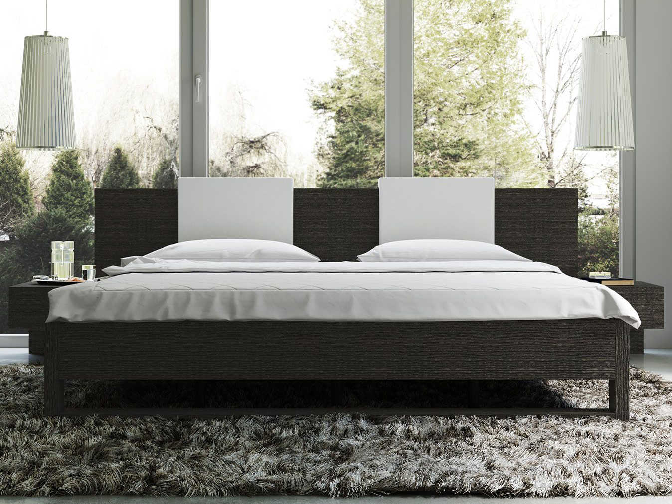 Modloft Monroe Gray Oak King Platform Bed MOLMD316KGOK