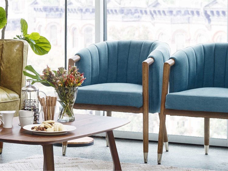 Moe S Home Collection Barnaby Sky Blue Accent Chair