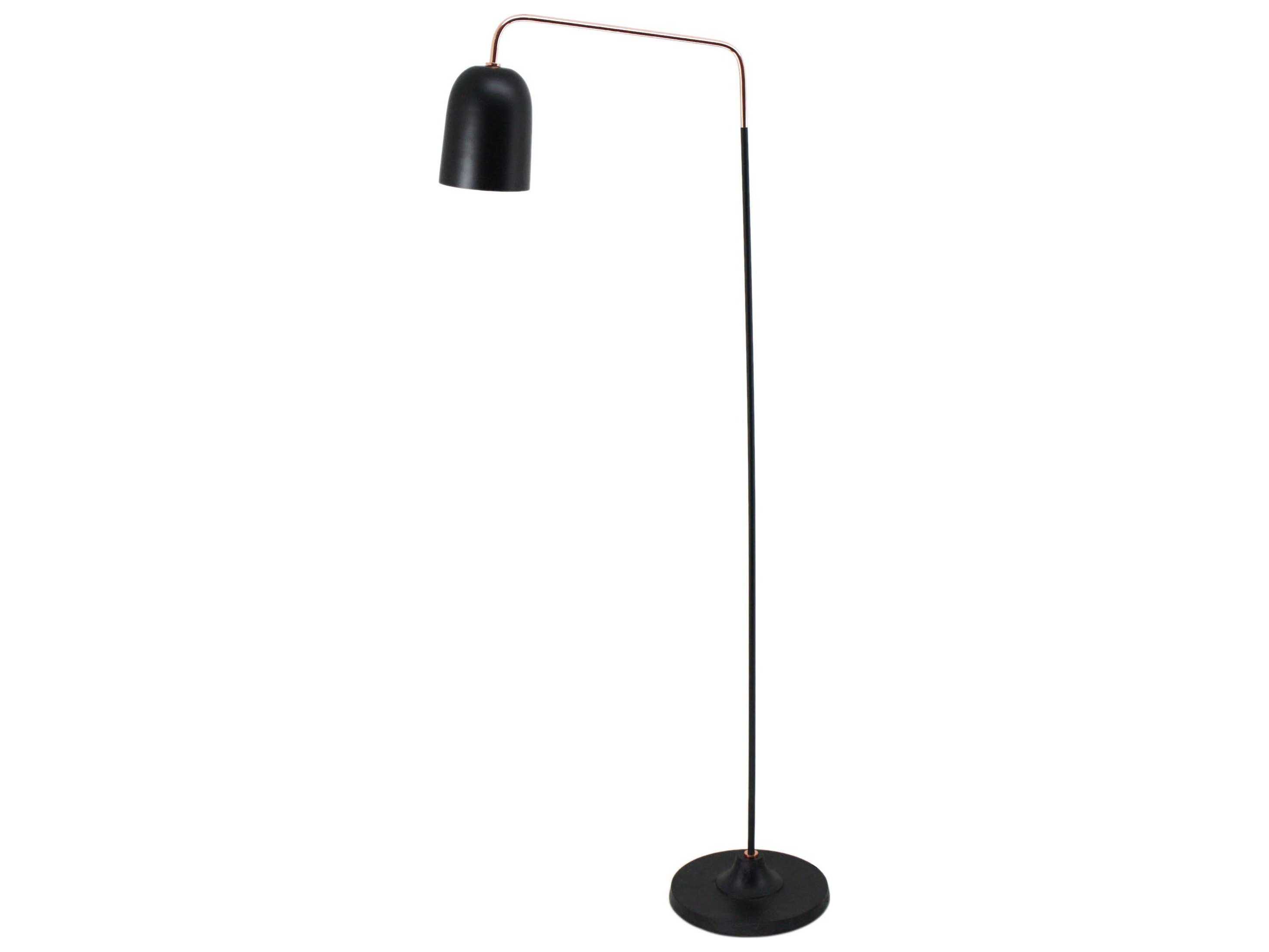 Moe S Home Collection Fisher Black Floor Lamp
