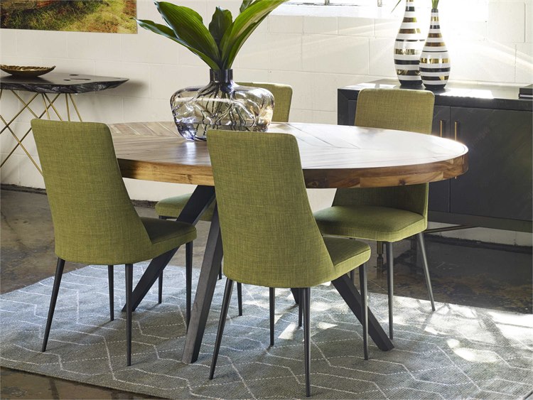 Moe S Home Collection Parq Cappuccino 72 X 42 Oval Dining Table