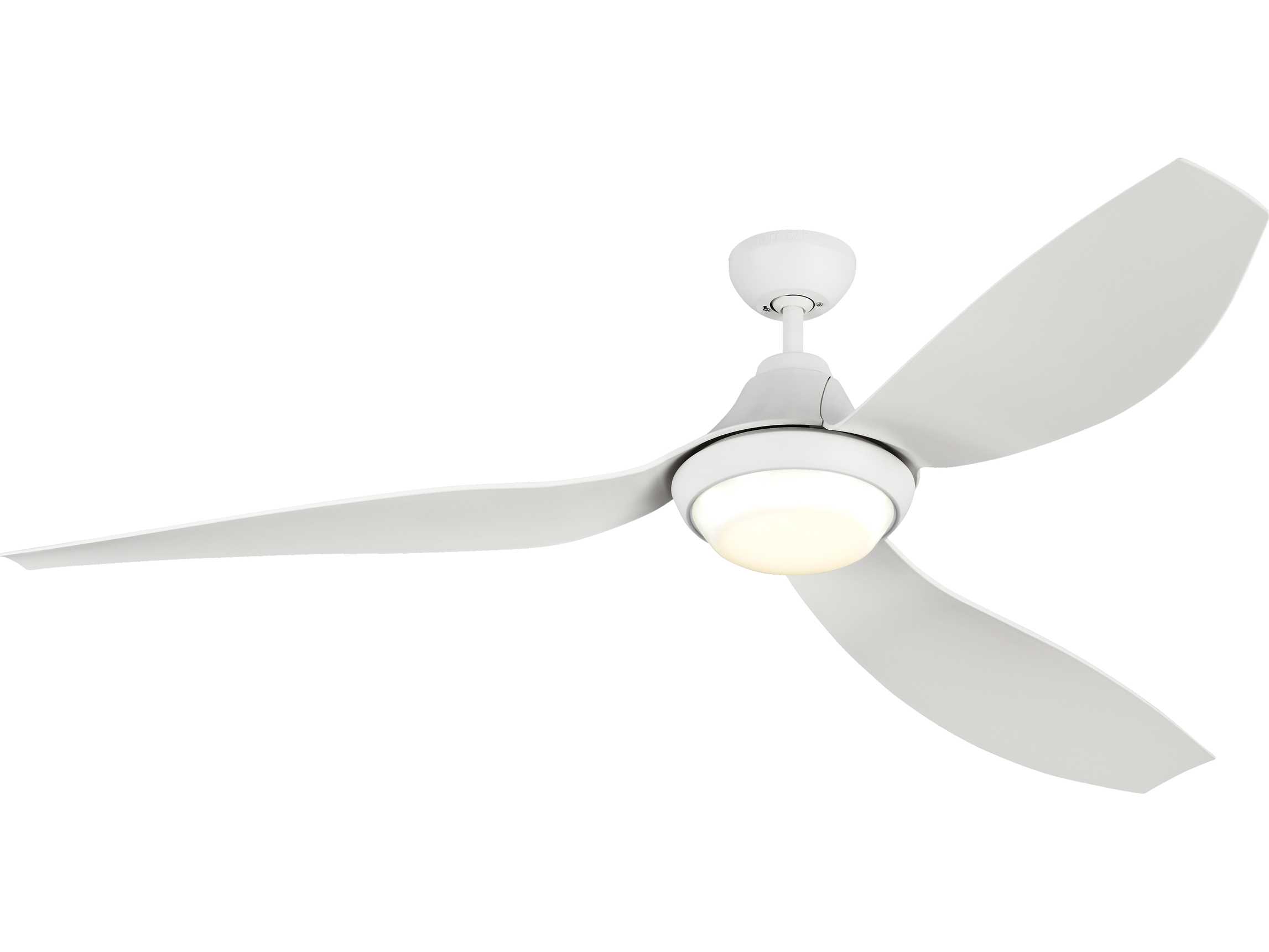 Monte Carlo Fans Avvo Max Rubberized White 64 Wide Indoor Outdoor Ceiling Fan With Led Light