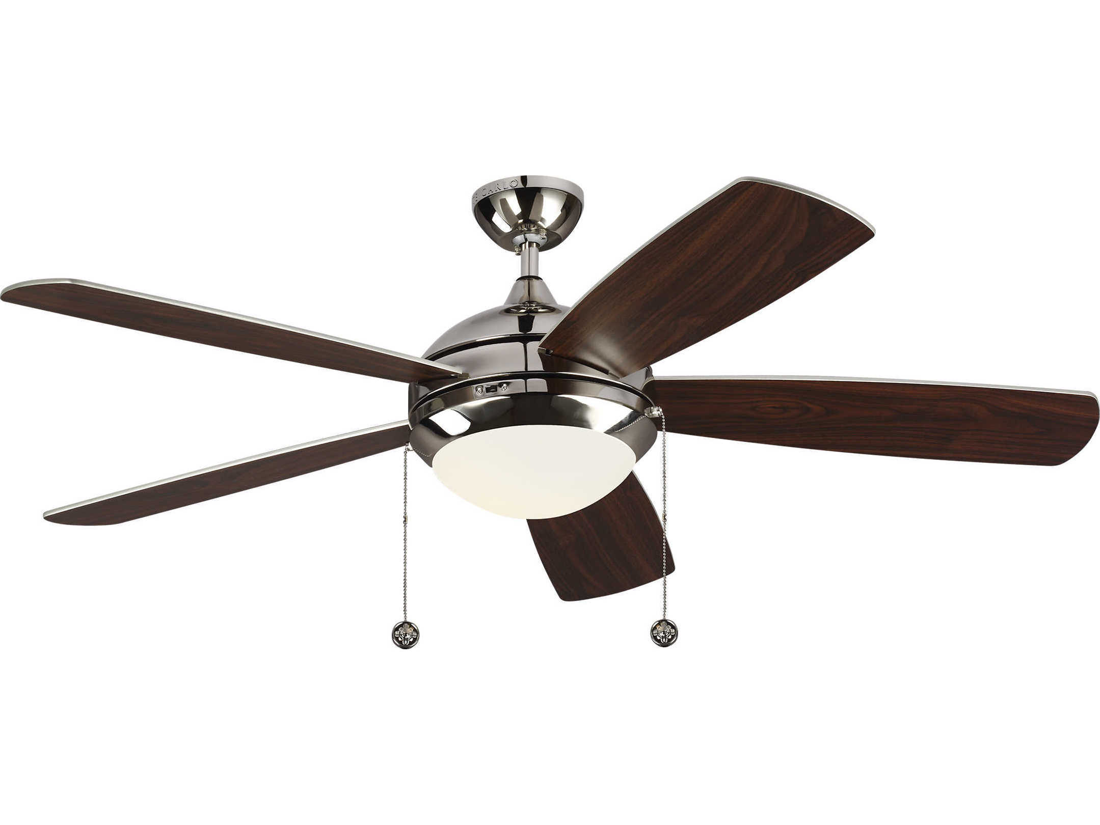Monte Carlo Fans Discus Classic Polished Nickel / Matte Opal Indoor