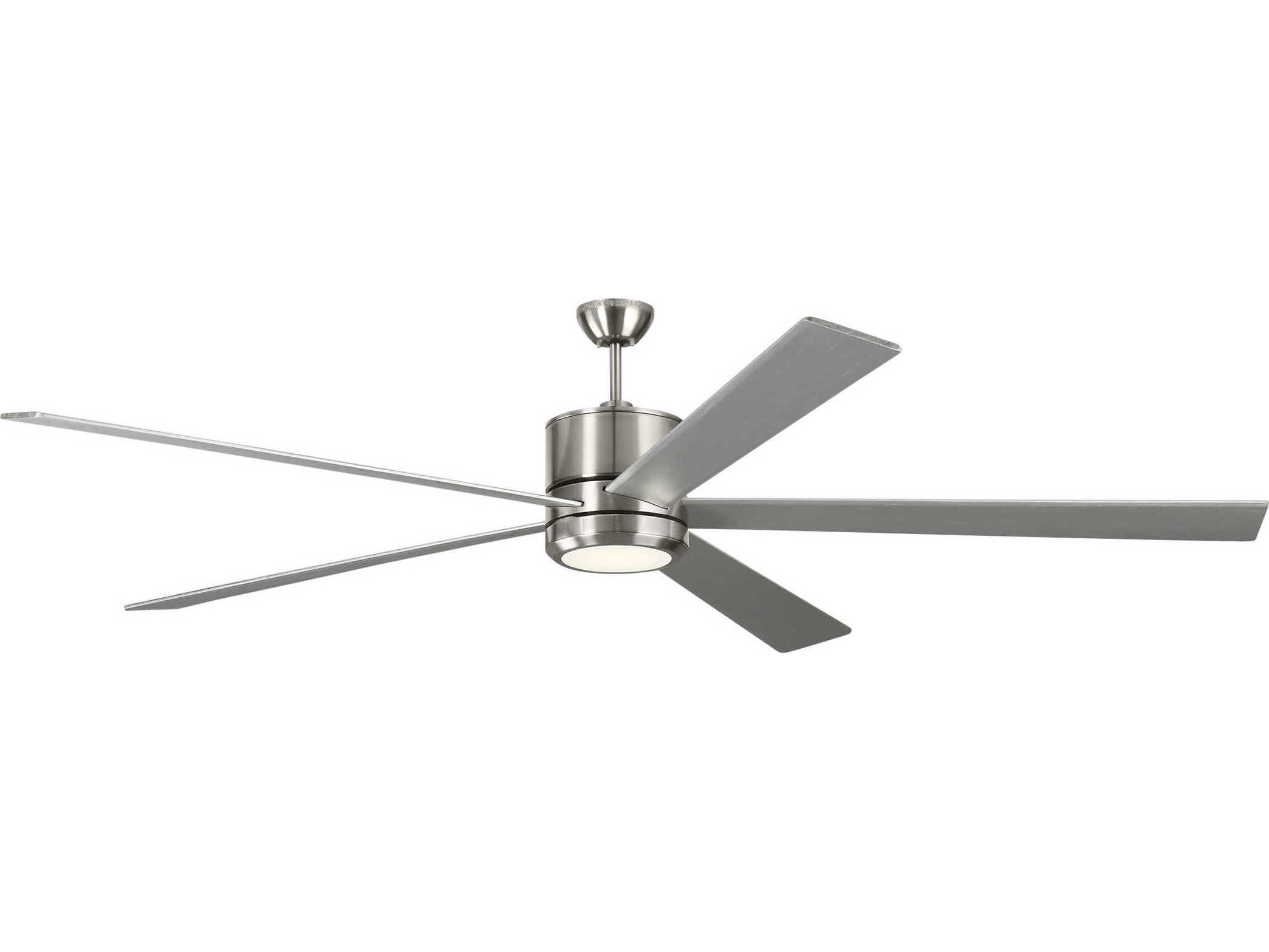 Monte Carlo Fans Vision 84 Brushed Steel Indoor Ceiling Fan