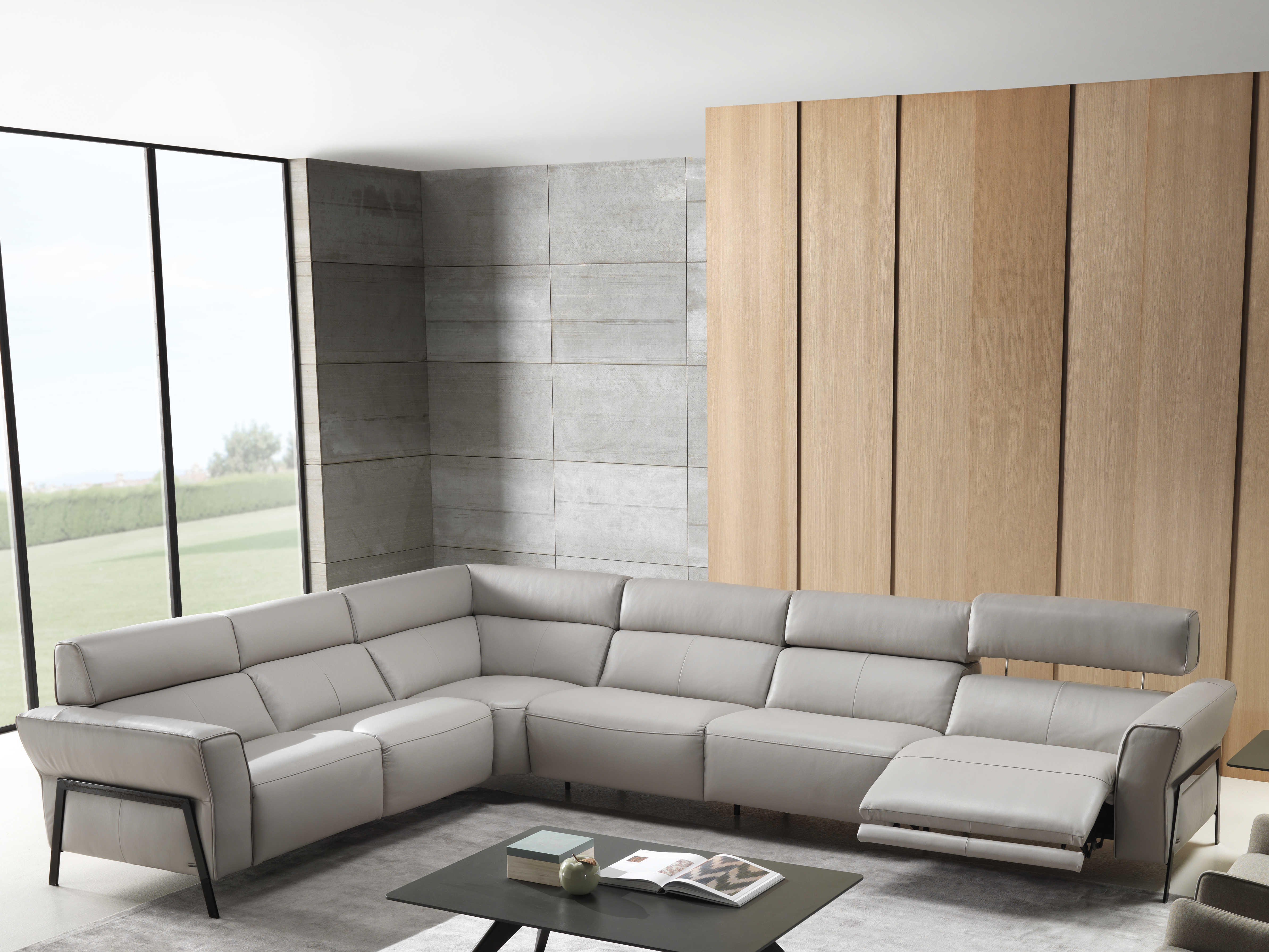 Natuzzi Leather Sectional Sofa | Review Home Co