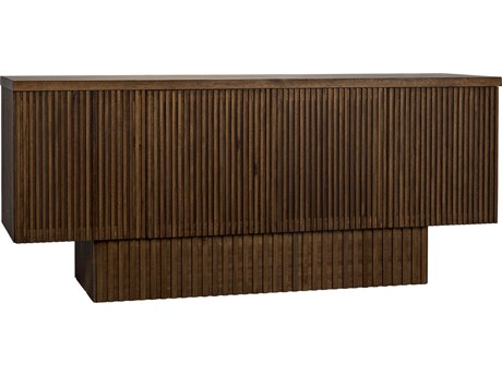 Noir 77" Walnut Wood Dark Sideboard