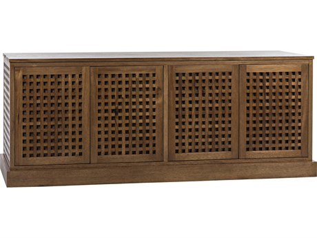 Noir 79" Walnut Wood Dark Sideboard