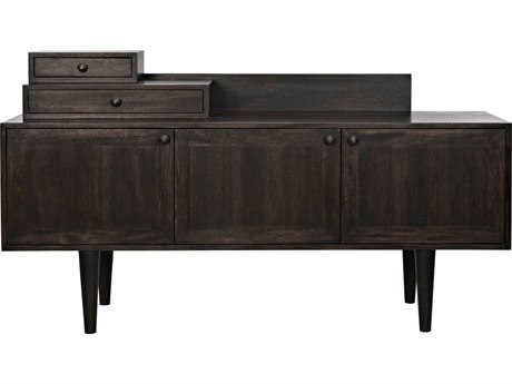 Noir 72" Walnut Wood Ebony Sideboard