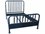 Noir Furniture Bachelor Hand Rubbed Black Twin Panel Bed  NOIGBED112THB