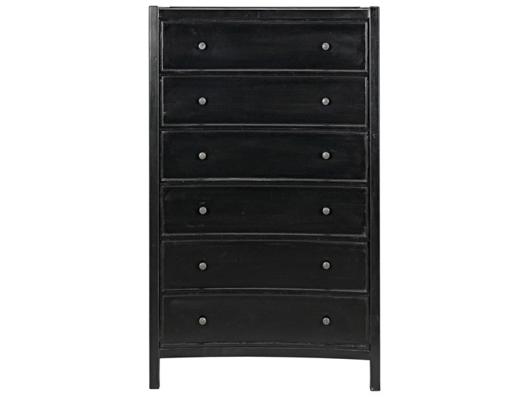 black tallboy chest of drawers