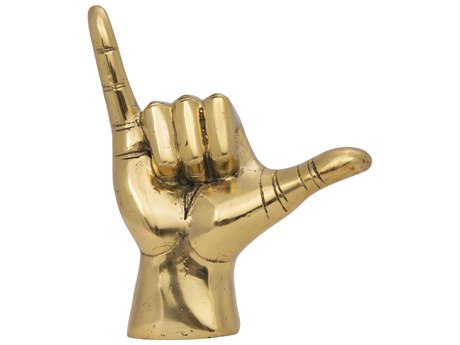 Noir Brass Hawaiian Sculpture