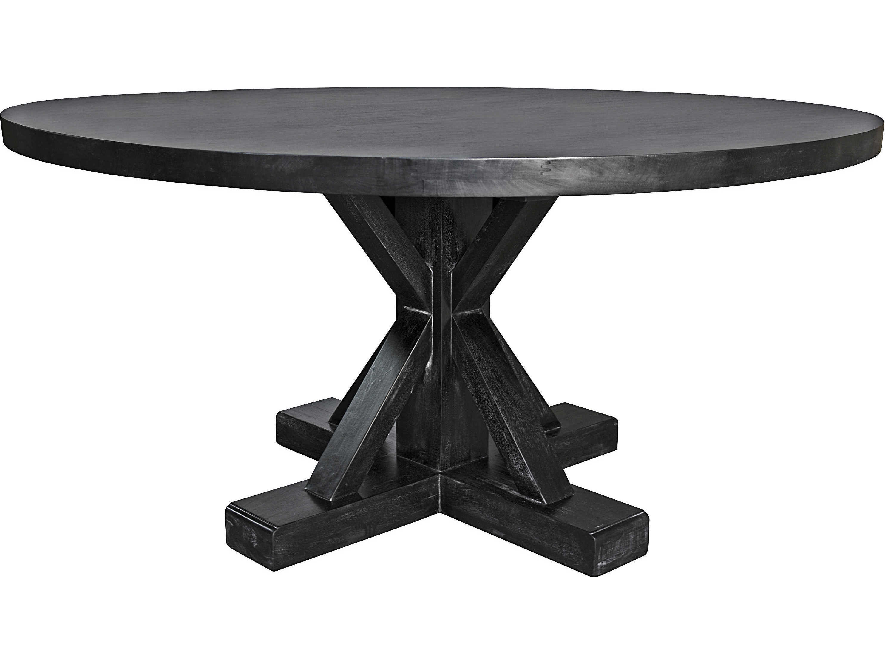 60 Round Black Dining Room Table