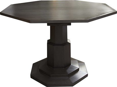 Noir Hexagon Wood Pale Dining Table